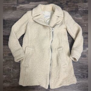 Club Monaco Women’s Cream Wool Blend Teddy Jacket